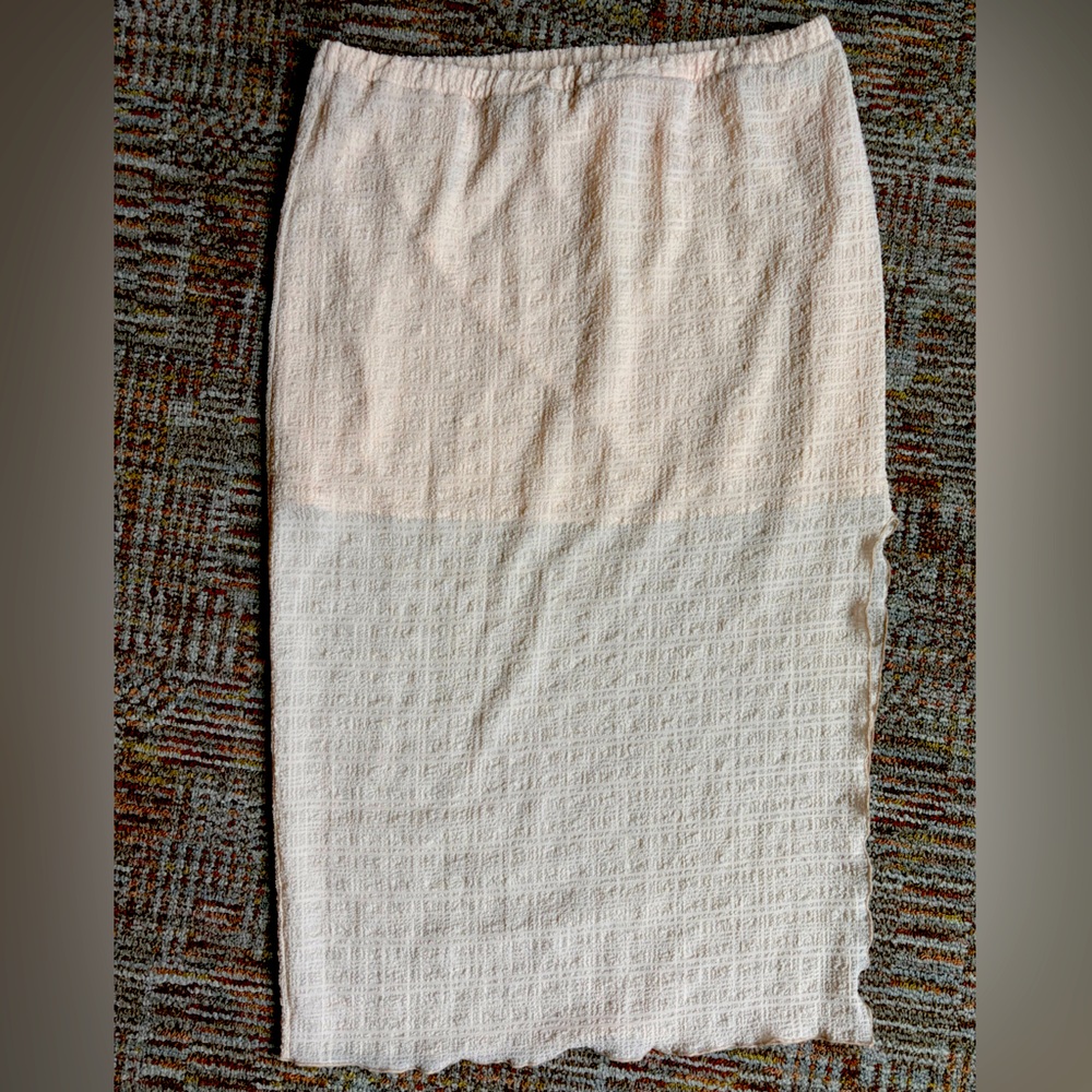 Top Shop beige crepe skirt